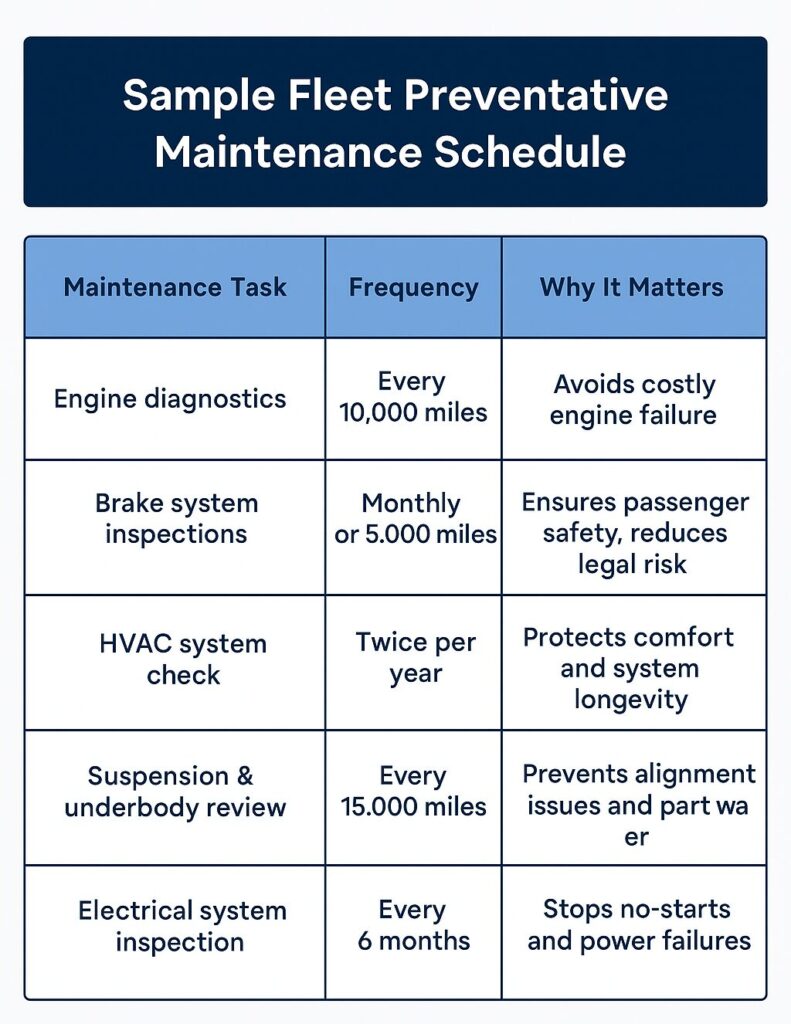 Fleet Preventive Maintenance Schedule